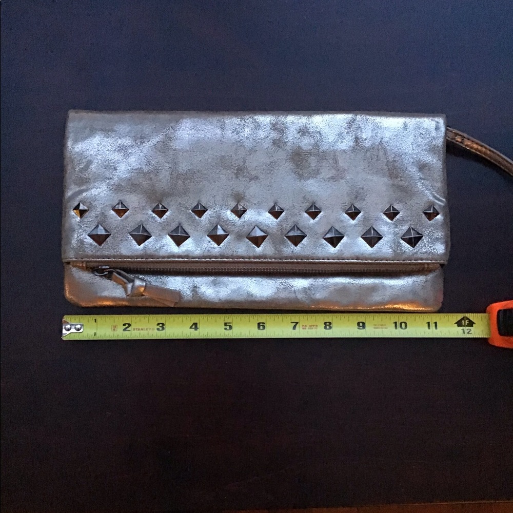 NWOT Silver-gold Clutch,Wristlet